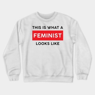 This is what a Feminist Looks like Women’s Rights Crewneck Sweatshirt